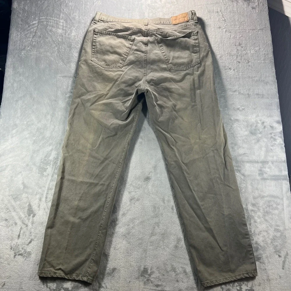 BANANA REPUBLIC Chinos Mens 40L Olive Green Cotton Twill Button‎ Fly USA